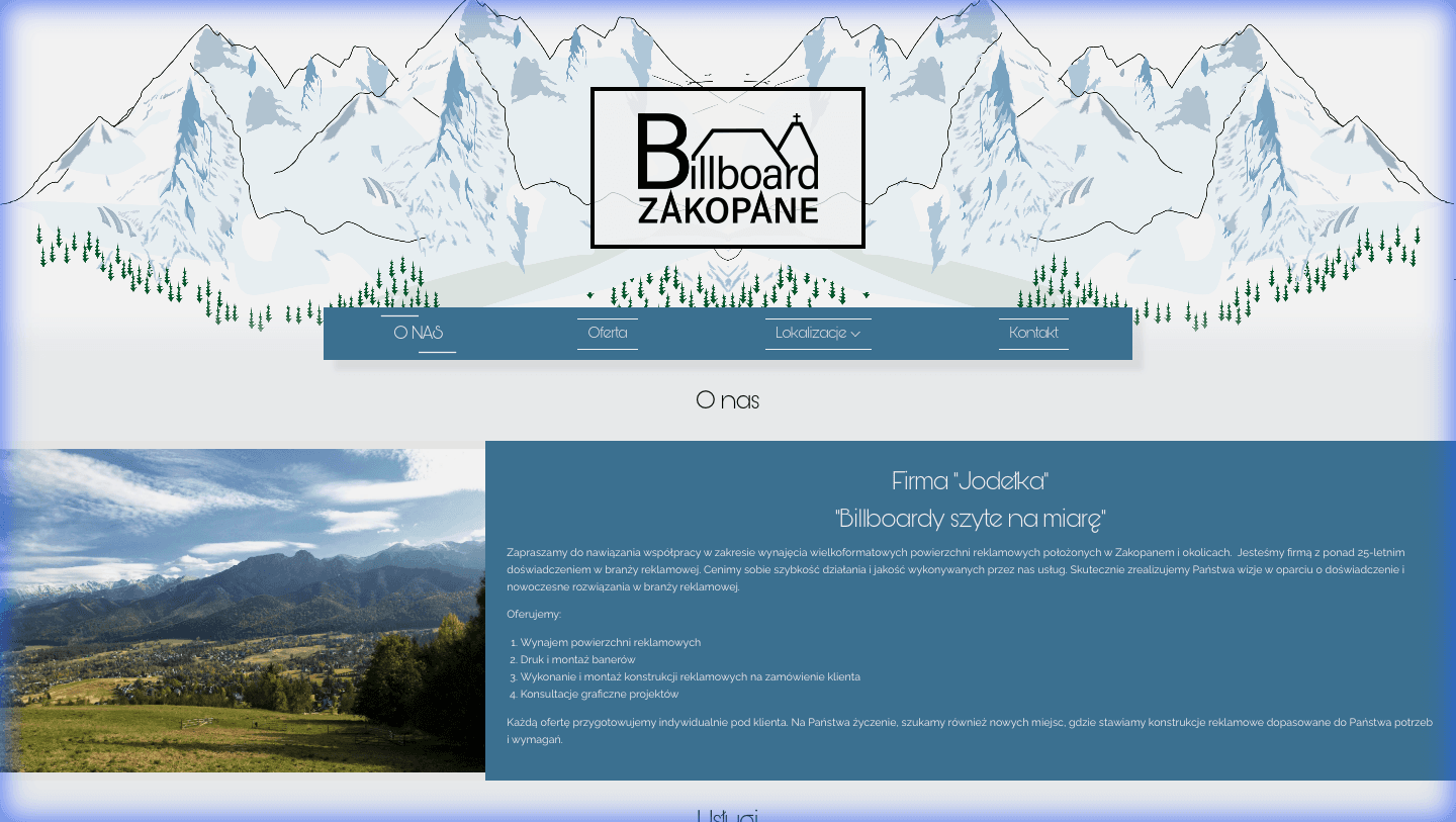 Billboard Zakopane company hero